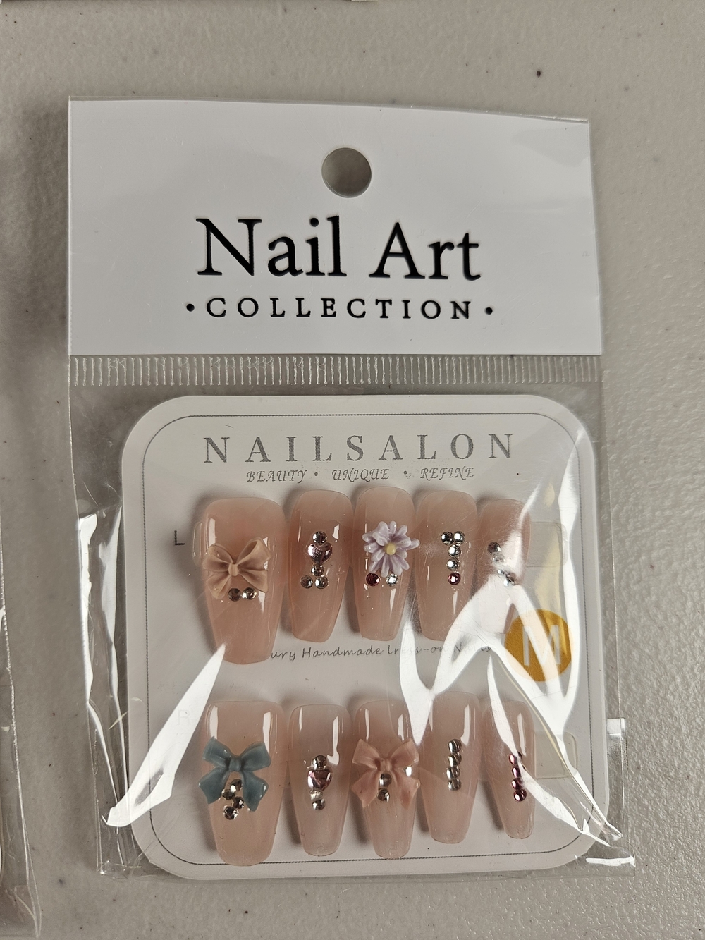 Nail Art Assorted Pink & Nude Decorative Press-On Nails Set by 6 Sets - Picture 7 of 8